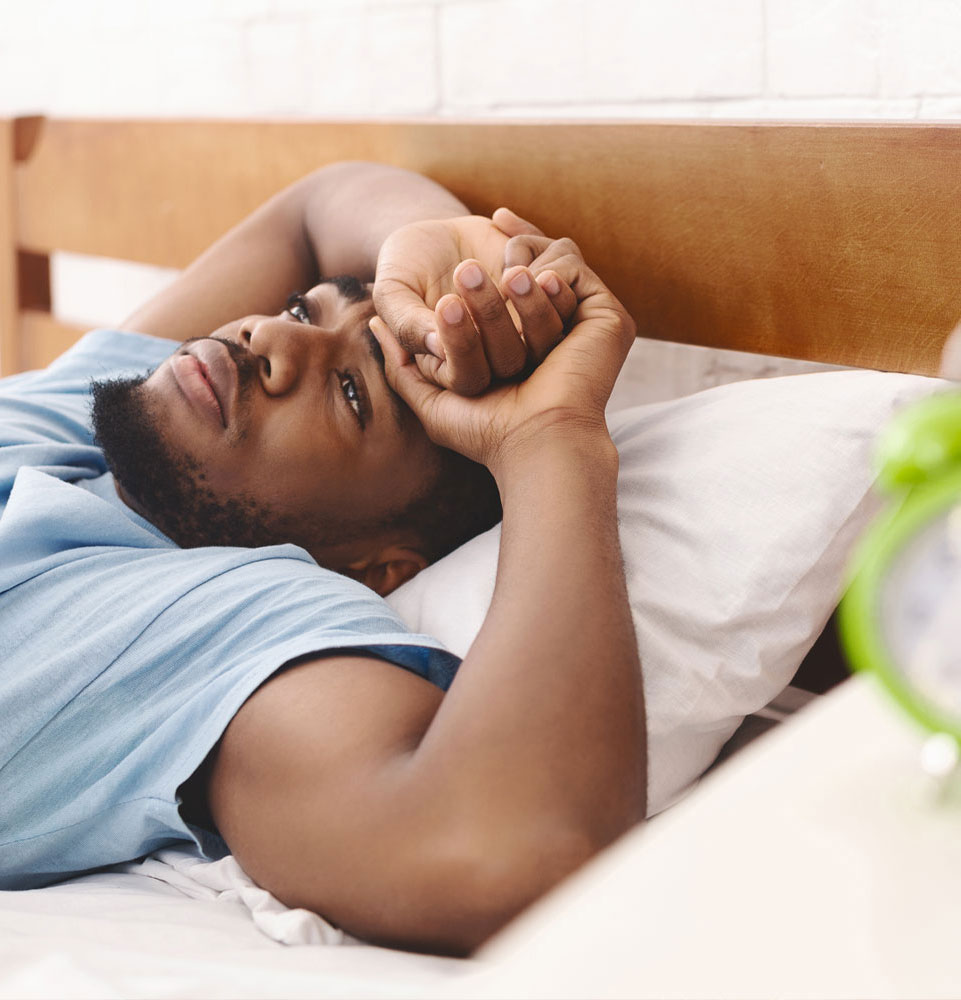 sleep apnea patient suffering from loss of sleep