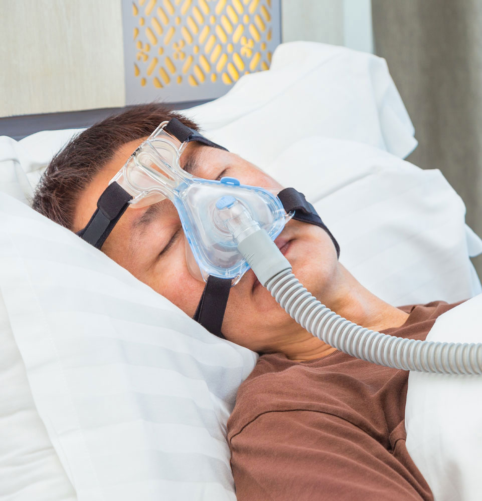 sleepa pnea patient with cpap