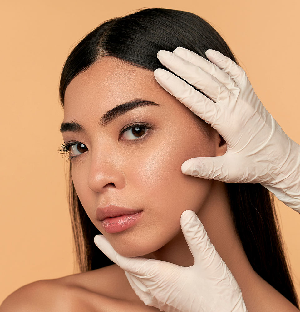 botox patient being looked at cosmetic specialist2
